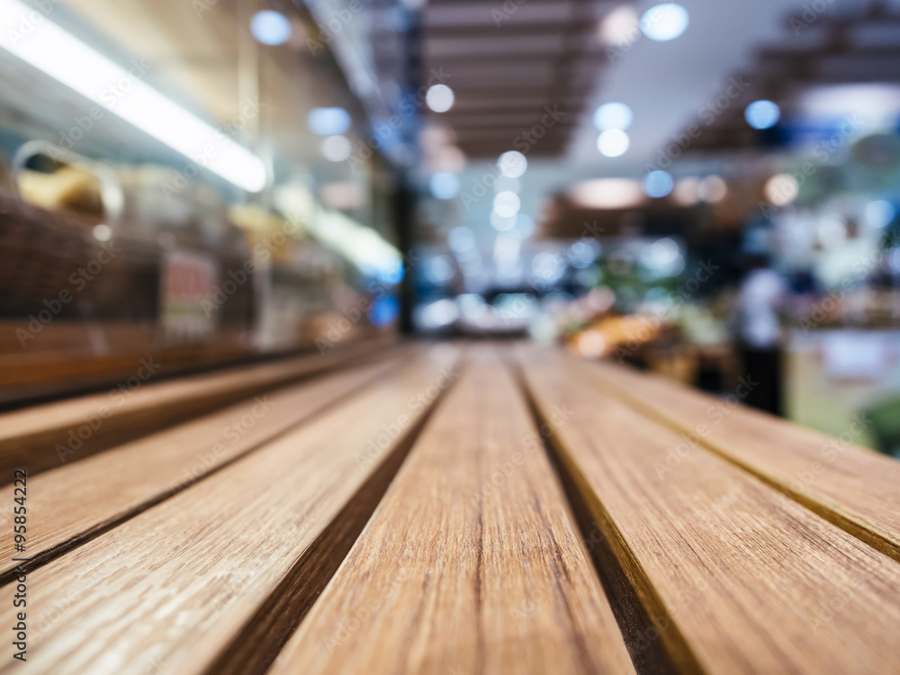 Table top with Blurred Retail shop store Background Table top with Blurred Retail shop store Background