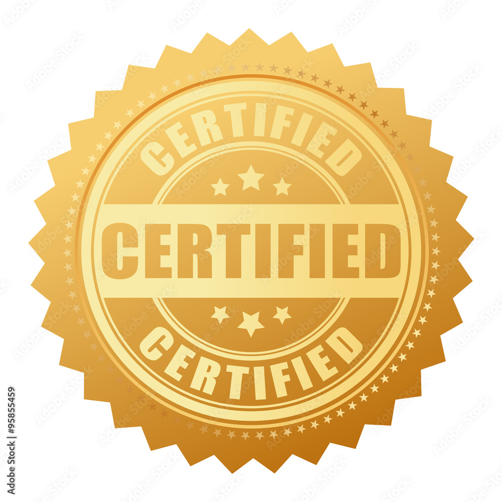 Certified gold seal