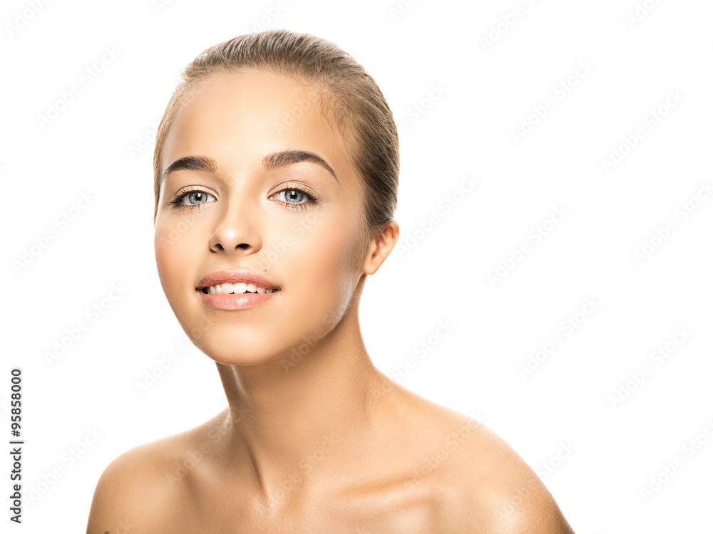 Portrait of beautiful girl looking in camera Portrait of beautiful girl looking in camera