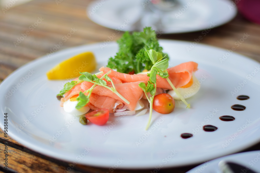 Salmon Smoked Salad Salmon Smoked Salad
