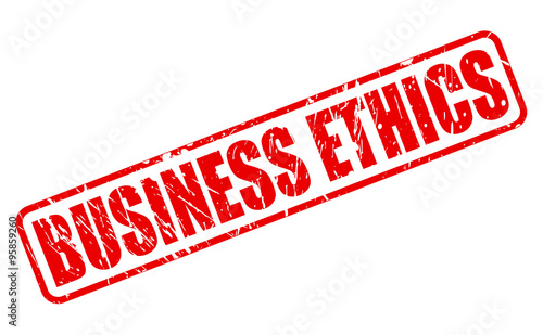 BUSINESS ETHICS red stamp text