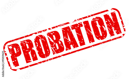 PROBATION red stamp text