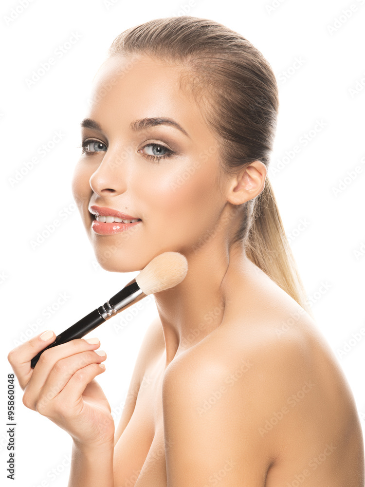 Portrait of beautiful young woman with make-up Portrait of beautiful young woman with make-up