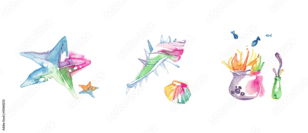 海の中のアイテム3種、その2 海の中のアイテム3種、その2