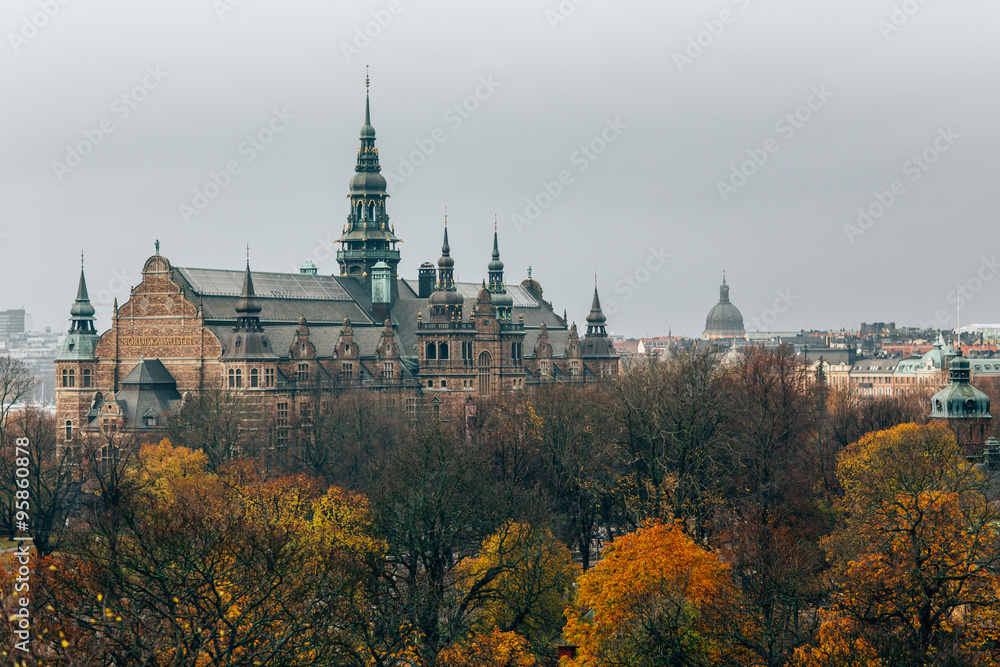 04 October, 2015. Stockholm. old town cityscape in Stockholm.Sweden. Selective focus, soft focus