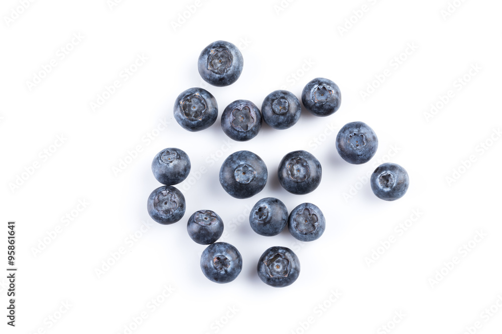 Blueberries on white background Blueberries on white background