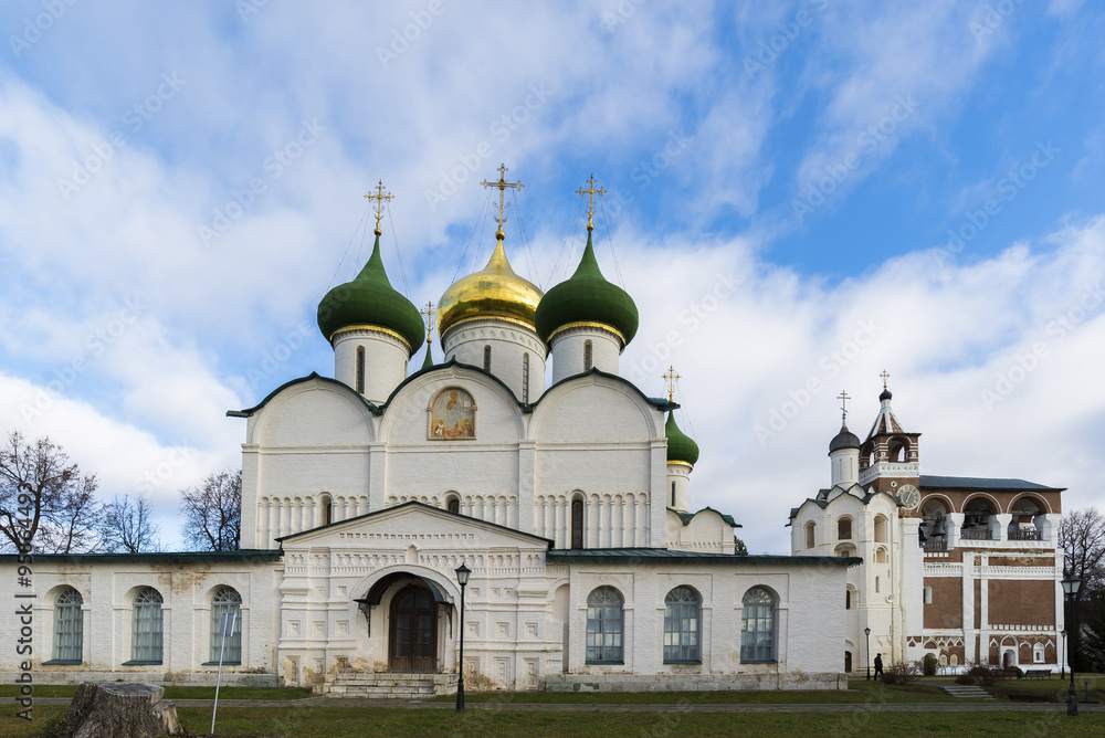 Transfiguration Cathedral in St. Euthymius monastery at Suzdal was built the 16th century. Golden Ring of Russia Travel