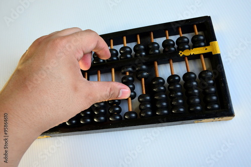 abacus with Hand