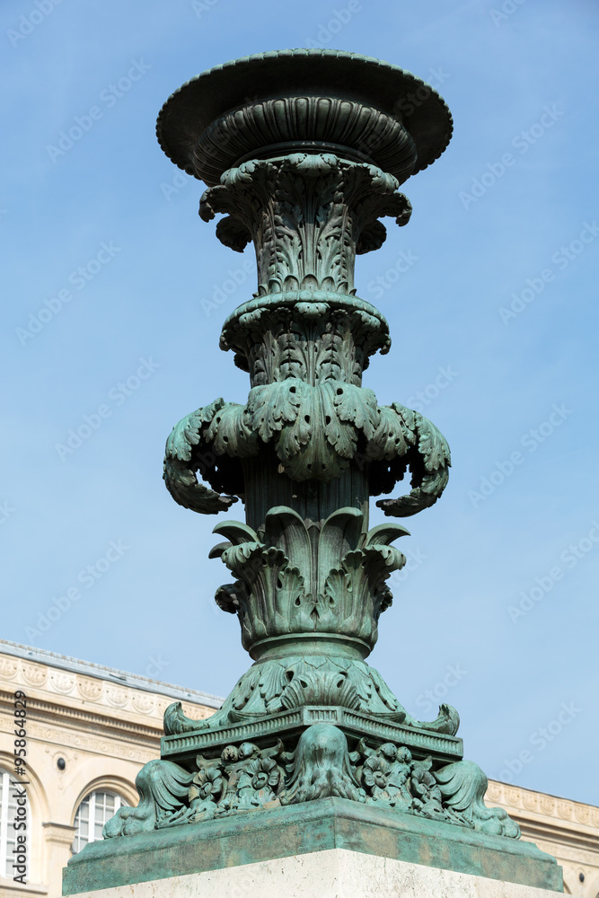  Fountain near Pantheon in Paris. France