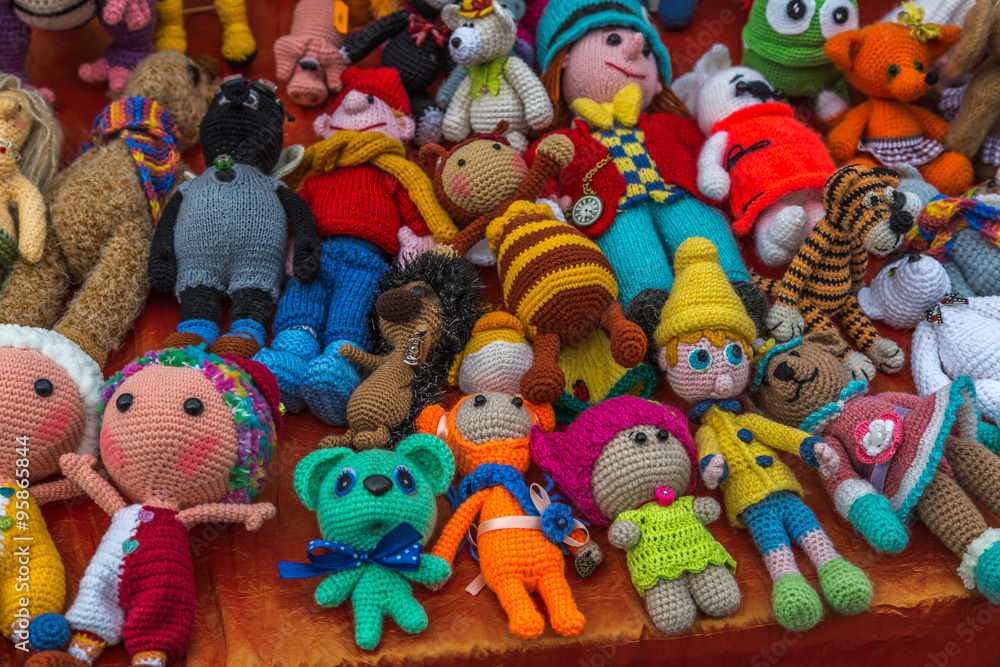 Knitted toy doll Knitted toy doll