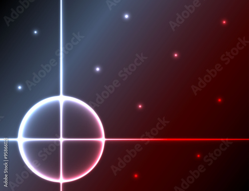 Abstract laser beams symbol background