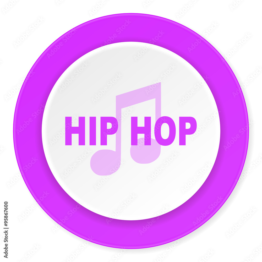 hip hop violet pink circle 3d modern flat design icon on white background hip hop violet pink circle 3d modern flat design icon on white background