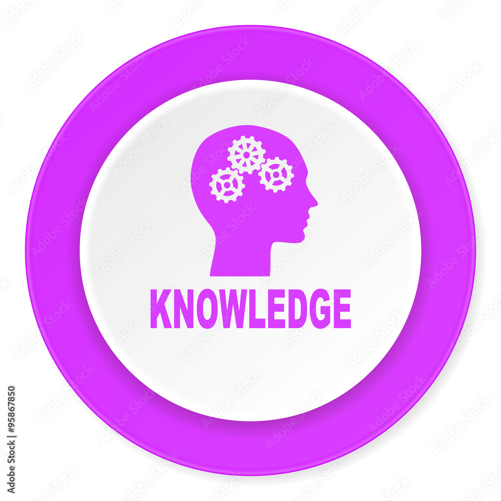 knowledge violet pink circle 3d modern flat design icon on white background knowledge violet pink circle 3d modern flat design icon on white background