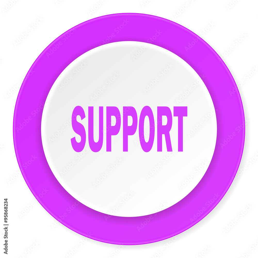 support violet pink circle 3d modern flat design icon on white background support violet pink circle 3d modern flat design icon on white background