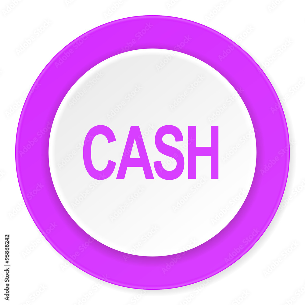 cash violet pink circle 3d modern flat design icon on white background cash violet pink circle 3d modern flat design icon on white background