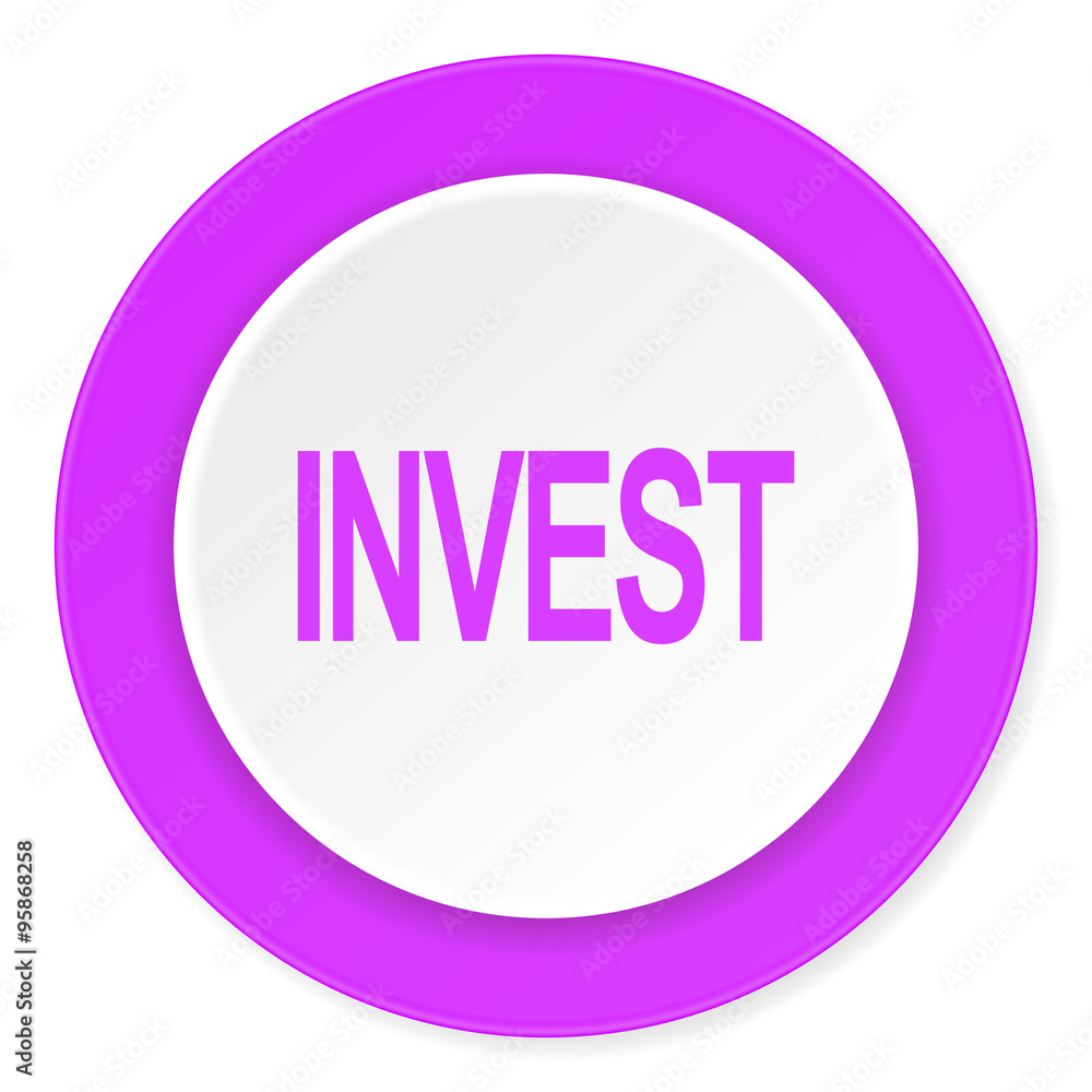 nvest violet pink circle 3d modern flat design icon on white background nvest violet pink circle 3d modern flat design icon on white background