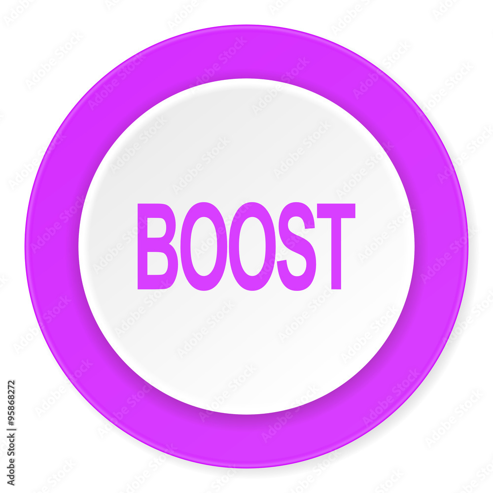 boost violet pink circle 3d modern flat design icon on white background boost violet pink circle 3d modern flat design icon on white background