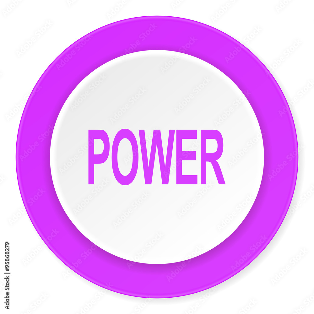 power violet pink circle 3d modern flat design icon on white background power violet pink circle 3d modern flat design icon on white background