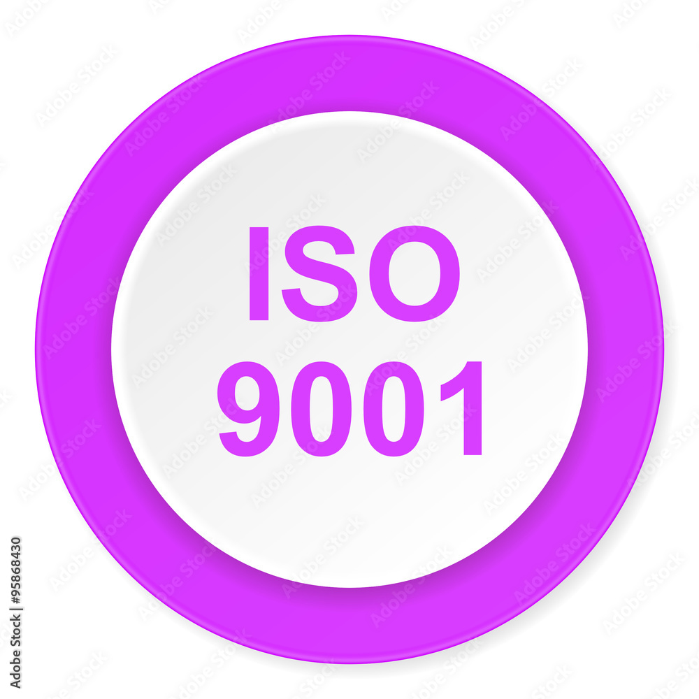 iso 9001 violet pink circle 3d modern flat design icon on white background iso 9001 violet pink circle 3d modern flat design icon on white background