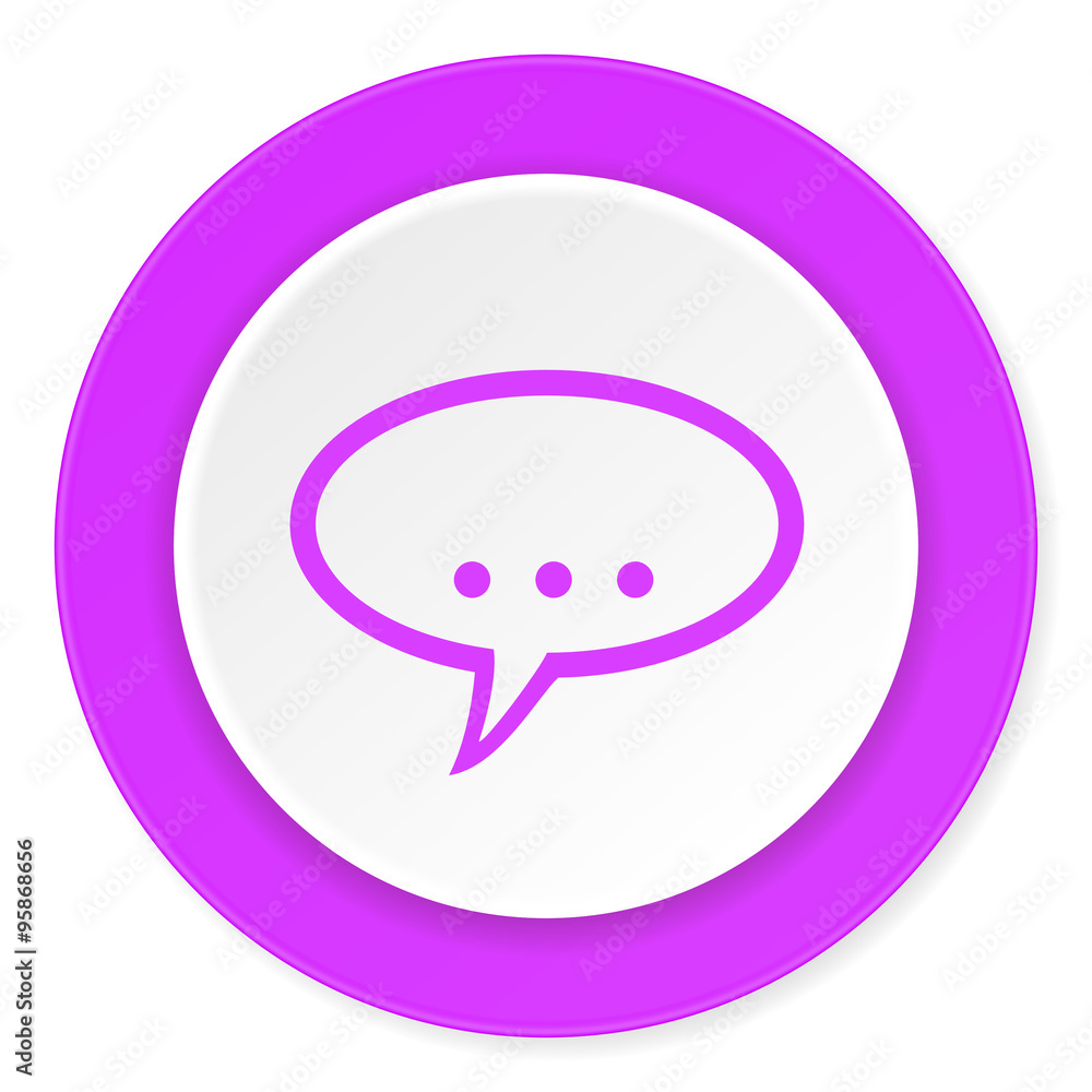 forum violet pink circle 3d modern flat design icon on white background forum violet pink circle 3d modern flat design icon on white background