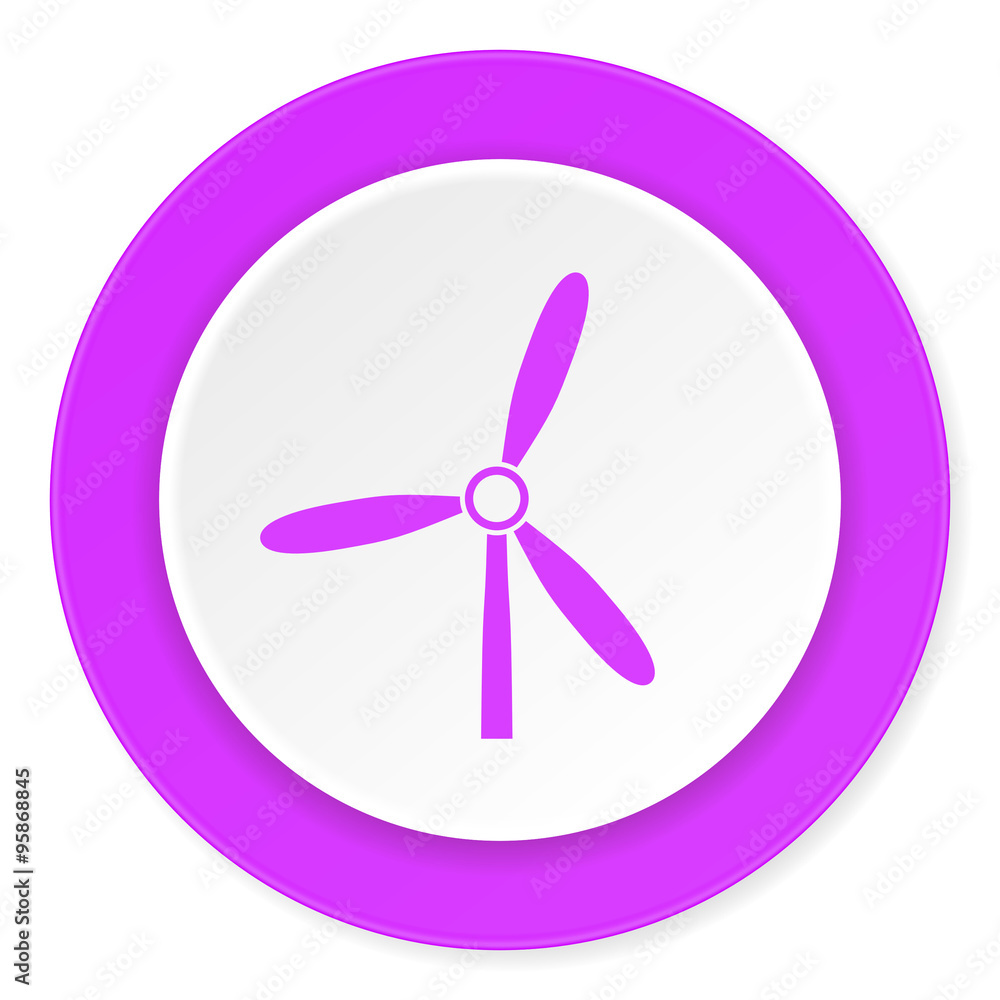 windmill violet pink circle 3d modern flat design icon on white background windmill violet pink circle 3d modern flat design icon on white background
