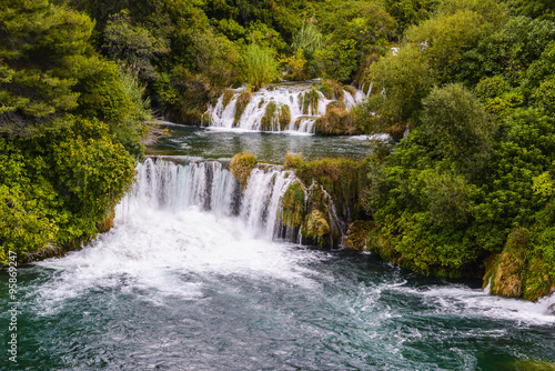 Waterfalls in Krka National Park  Croatia