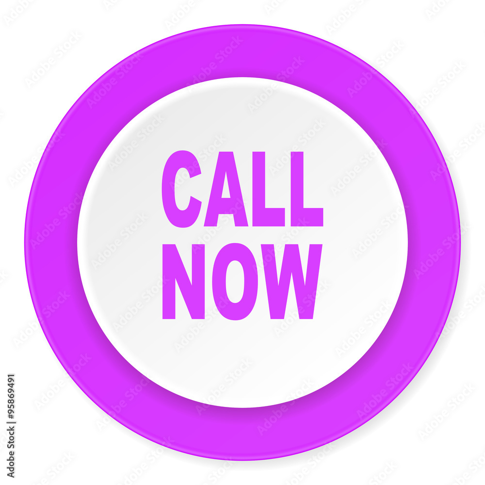 call now violet pink circle 3d modern flat design icon on white background call now violet pink circle 3d modern flat design icon on white background