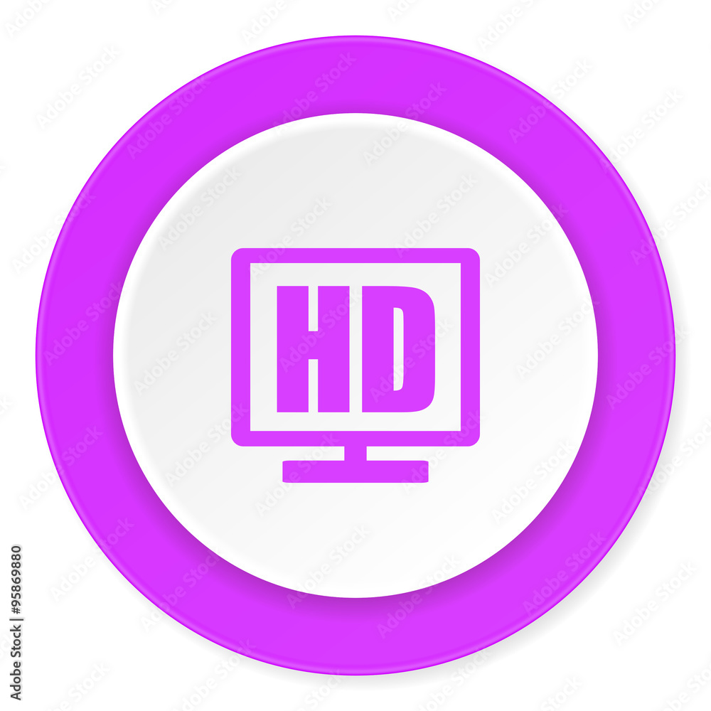 hd display violet pink circle 3d modern flat design icon on white background hd display violet pink circle 3d modern flat design icon on white background
