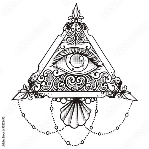 Eye Pyramid Black