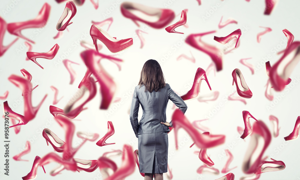 Fototapeta premium It is rainning shoes