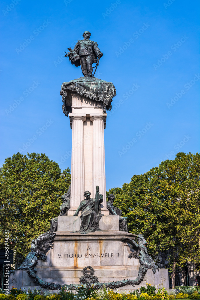 The monument of Vittorio Emanuele II in Turin