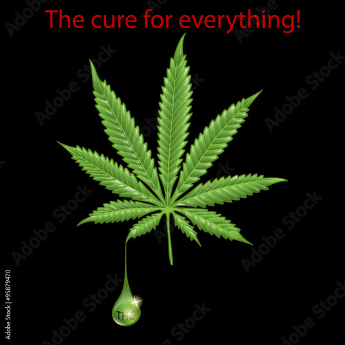 Marijuana leaf
- THC