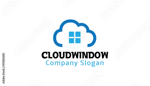 Cloud Window Design Illustration