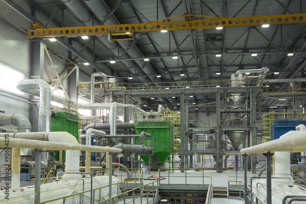 Fototapeta premium chemical factory producing synthetic rubber