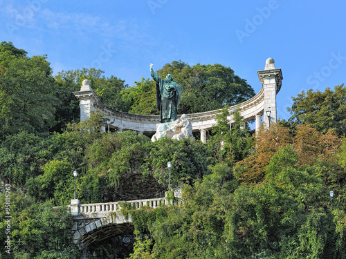 Photography Saint Gellert Monument on the Gellert Hill in Budapest, Hungary