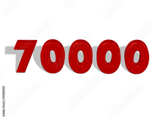 70000, yetmiş bin sayısı