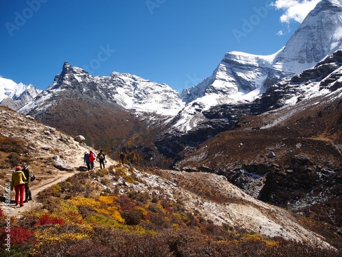  Trekking at Yading Nature Reserve in Daocheng County ,China