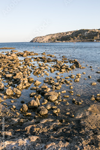 Beach at Rhodes island, Greece - Anthony Quinn bay