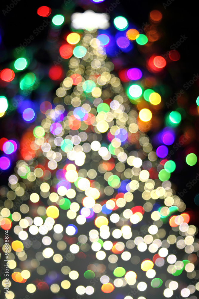 abstract christmas color lights background