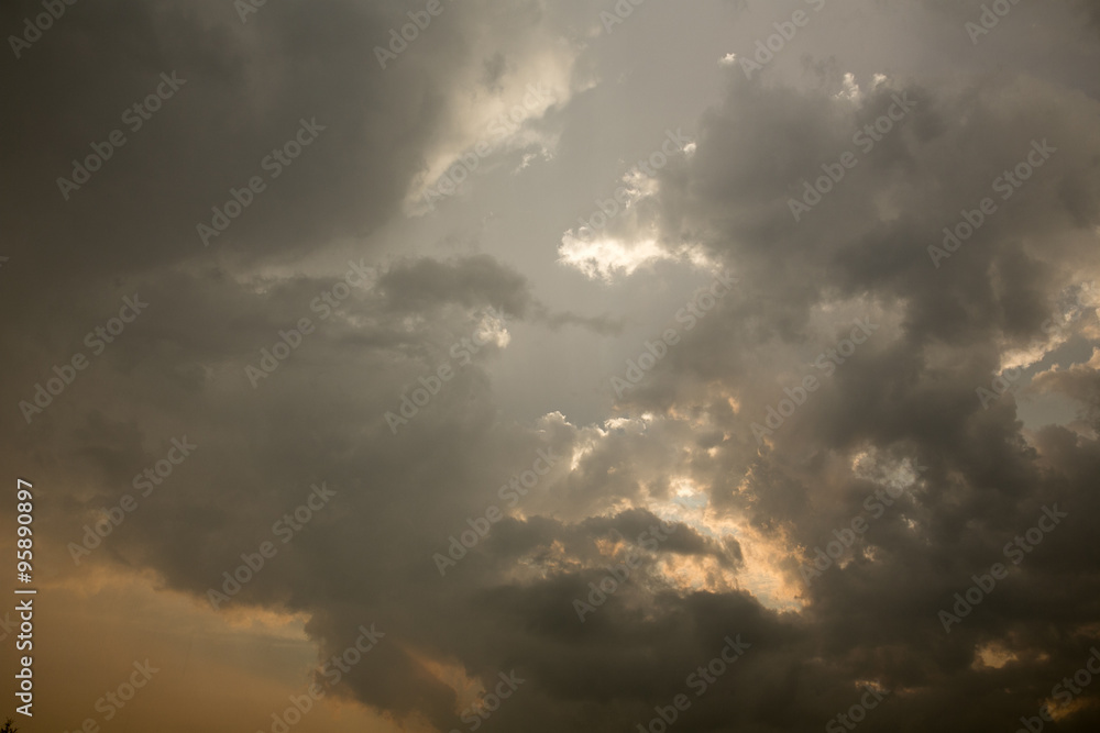 Dark storm clouds background Dark storm clouds background