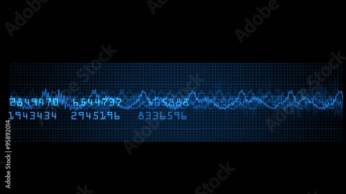 График финансовых показателей, зациклить анимация с альфа каналом.