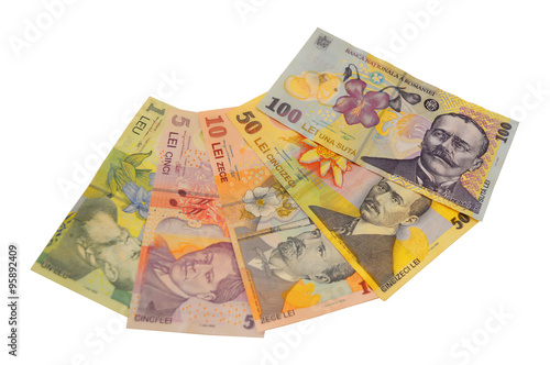 lei banknote Romanian currency series