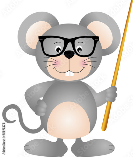 Cute mouse teacher
