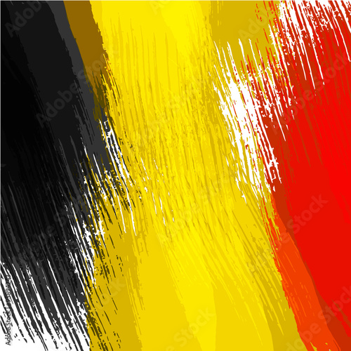 Grunge background in colors of belgian flag