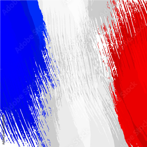 Grunge background in colors of french flag