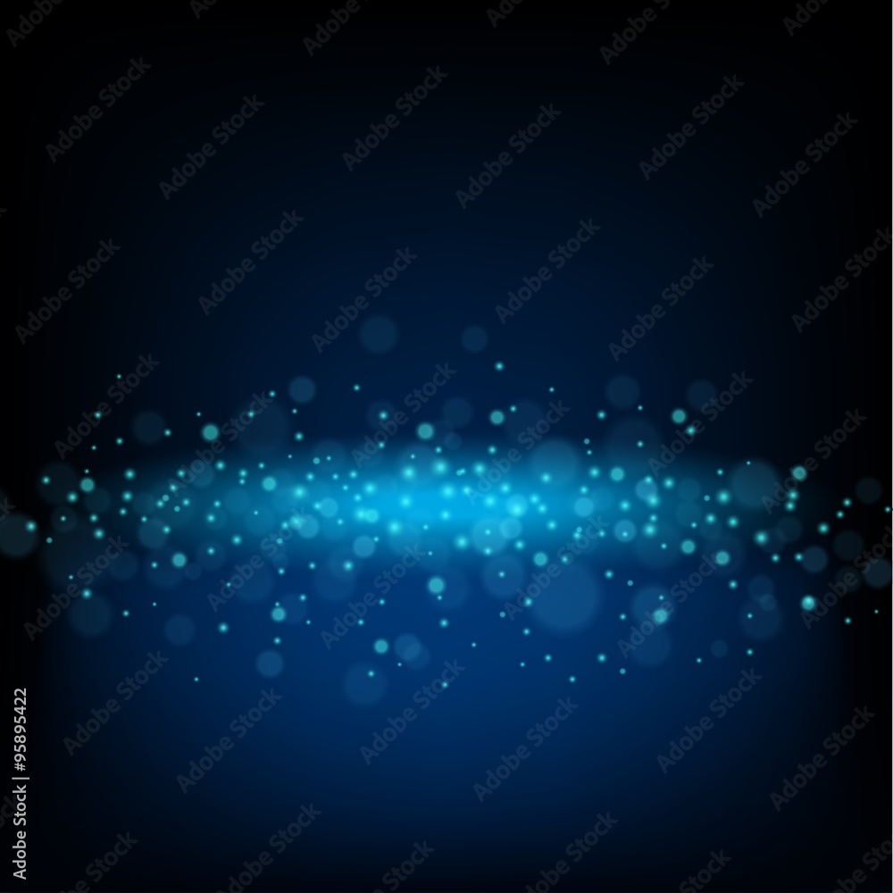 Abstract blue nebula lights background Abstract blue nebula lights background