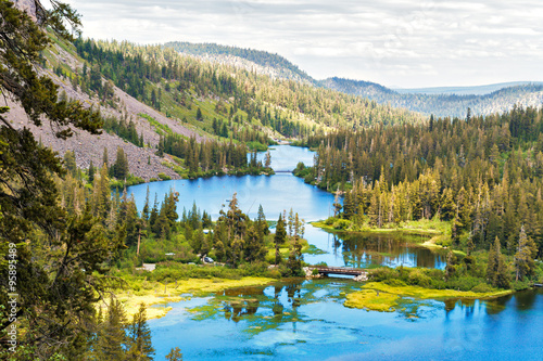 Fotografia, Obraz Twin Lakes near Mammoth Lakes at Inyo National Forest Park, California, USA