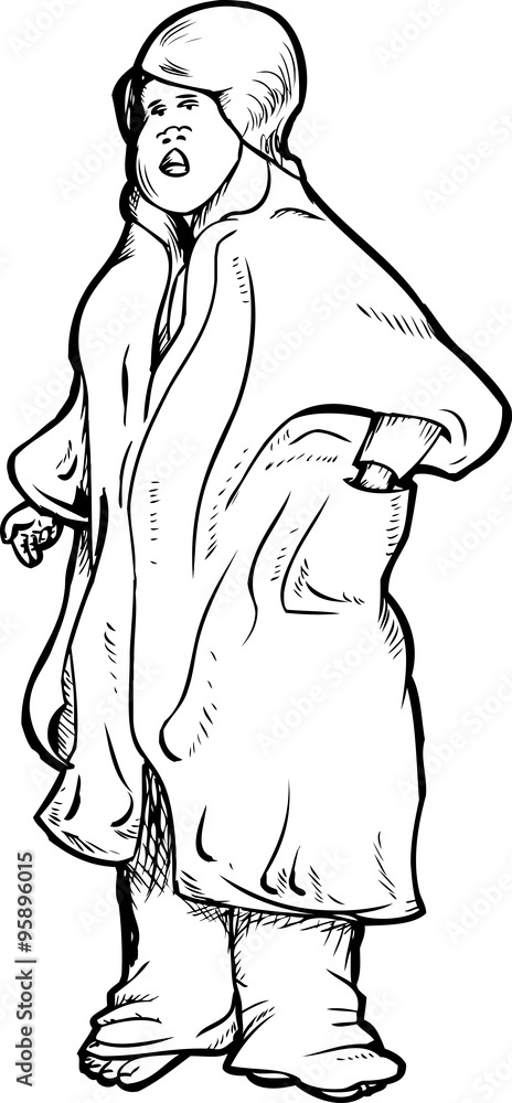 Tired Female in Robe Tired Female in Robe