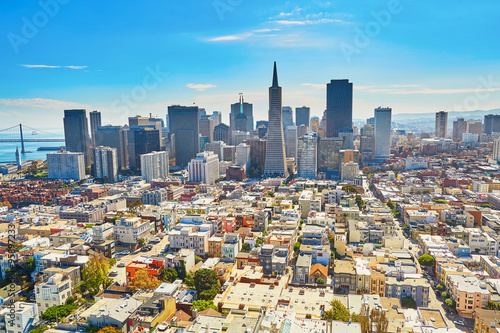 Scenic view of downtown in San Francisco