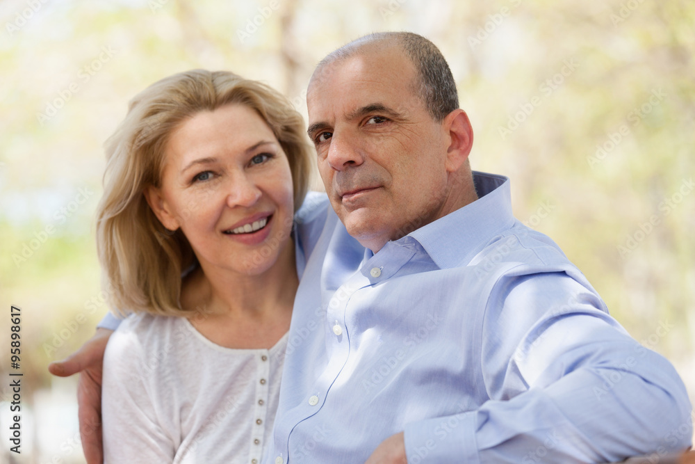 Fototapeta premium Portrait of mature family couple